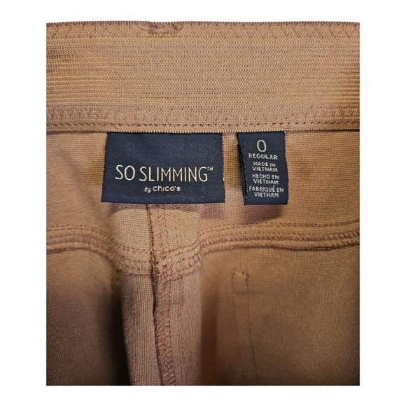 Chico's Classic Tan Cropped Pants - Picture 4 of 6